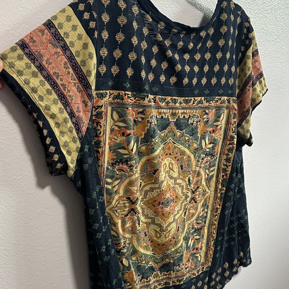 Lucky Brand Navy Patterned Women's Tee - Picture 7 of 9
